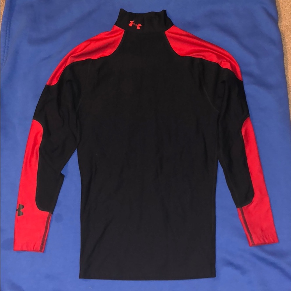 Red & Black Under Armour Compression Shirt